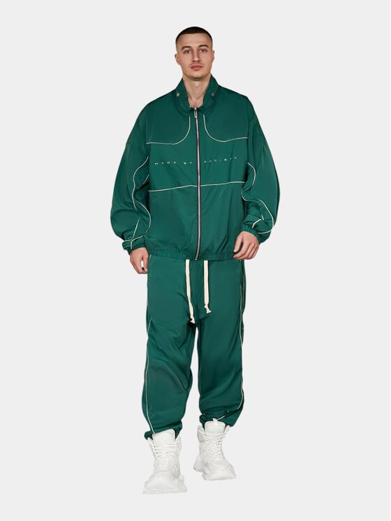 MADE BY SOCIETY MADE BY SOCIETY Kurtka anorak Hanorac Jade Kinetic Shell -H17091 Zielony Basic Fit