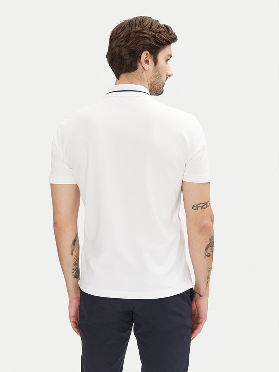 EA7 Emporio Armani EA7 Emporio Armani Polo 7M000184 AF13511 U0002 Biały Slim Fit