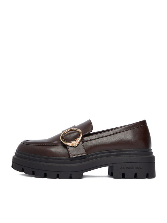 U.S. Polo Assn. U.S. Polo Assn. Loafersy EO-SVETA001W/GY1 Tmavě hnědá