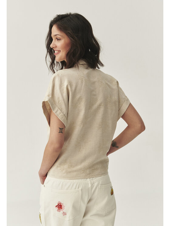 TATUUM TATUUM Koszula KAMA Beżowy Classic Fit