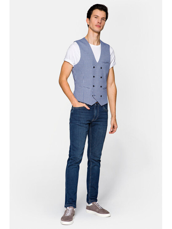 Lancerto Lancerto Kamizelka Quincy KA131122000005 Granatowy Regular Fit