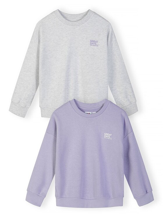 minoti minoti Bluza NOSFLEECE401 Fioletowy Regular Fit