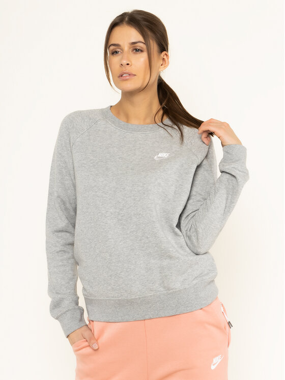 Nike Nike Bluza Essential Crew BV4110 Szary Regular Fit