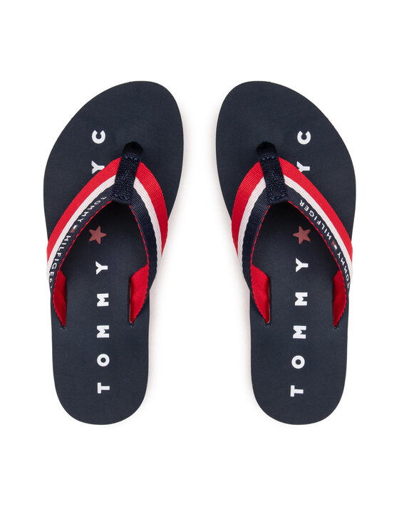 Tommy Hilfiger Tommy Hilfiger Japonke Tommy Loves Ny Beach Sandal FW0FW02370 Mornarsko modra