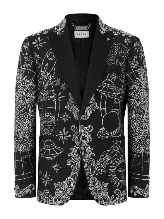 PHILIPP PLEIN PHILIPP PLEIN Marynarka 31276 Czarny Regular Fit