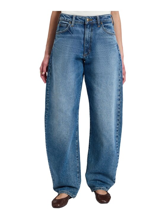 Lee Lee Jeansy 112385883 Niebieski Wide Leg