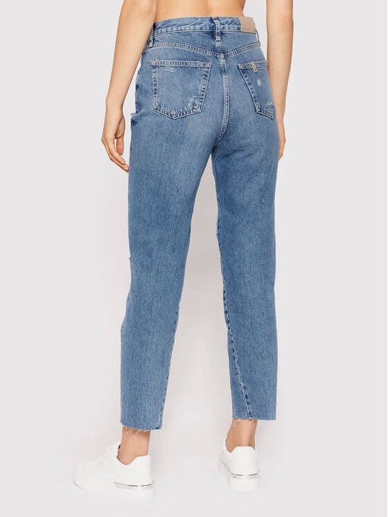Liu Jo Džinsai UF1084 D4265 Mėlyna Mom Fit • Modivo.lt