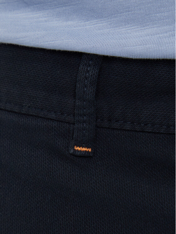 BOSS BOSS Chinosy 50548006 Granatowy Slim Fit