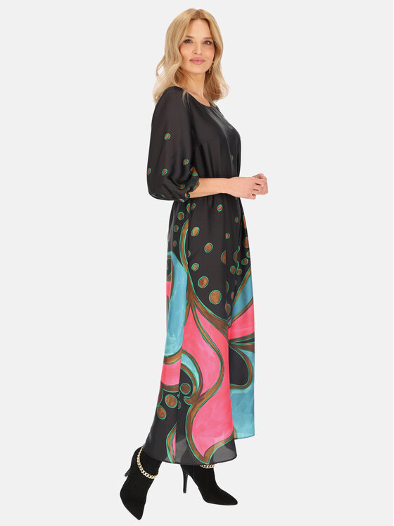 L’AF L’AF Sukienka codzienna Loretta Czarny Regular Fit