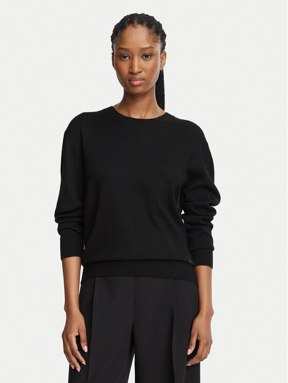 Calvin Klein Calvin Klein Džemperis LV044H313G Melns Regular Fit