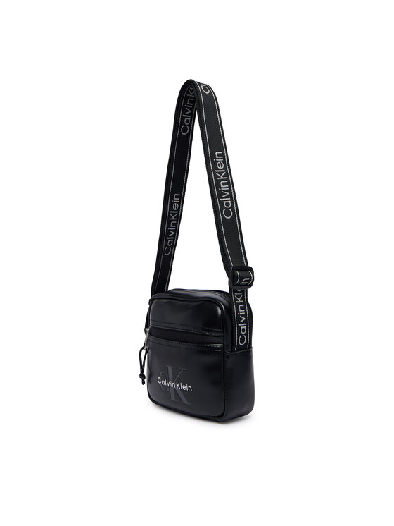 Calvin Klein Calvin Klein Brašna Bold Logo Webbing Square Crossbo LV04D3445G Černá