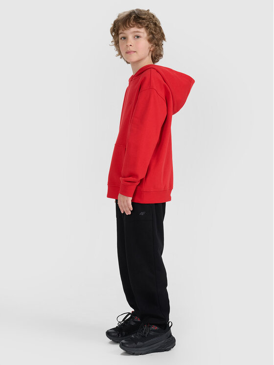 4F 4F Bluza BASIC+ Czerwony Oversize