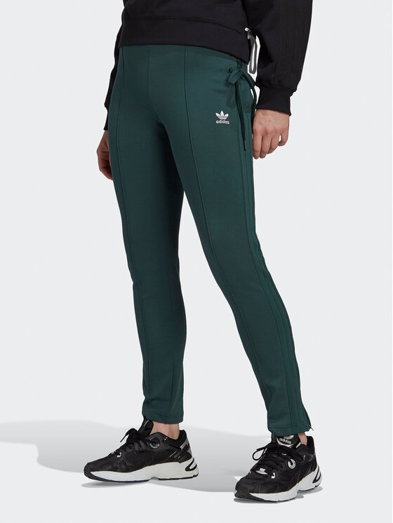 adidas adidas Долнище анцуг Always Original Laced HK5083 Зелен Slim Fit