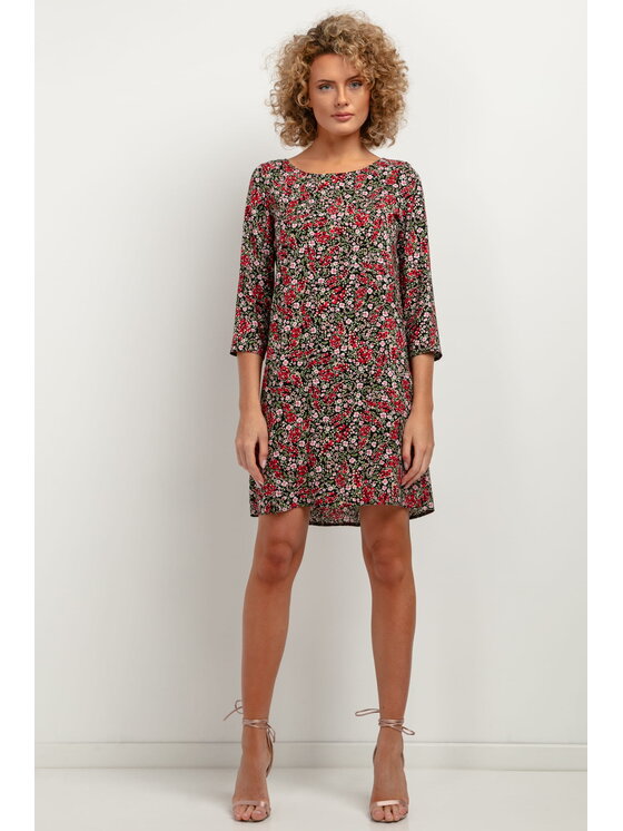 Tessita Tessita Sukienka koktajlowa T391 Czarny Straight Fit