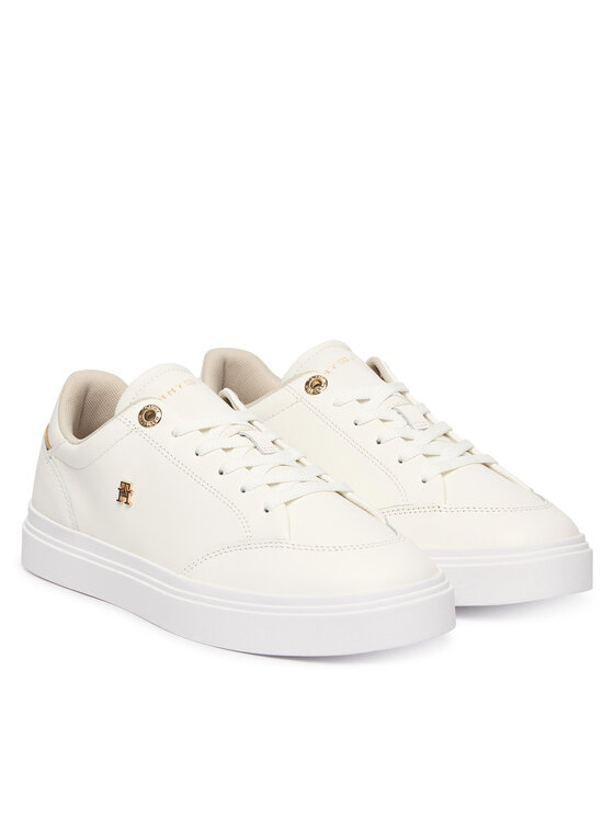 Tommy Hilfiger Tommy Hilfiger Laisvalaikio batai Th Chic Cupsole FW0FW09106 Écru