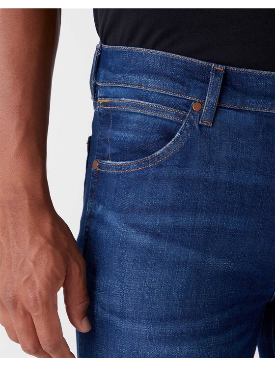 Wrangler Wrangler Jeansy Greensboro Granatowy Straight Leg