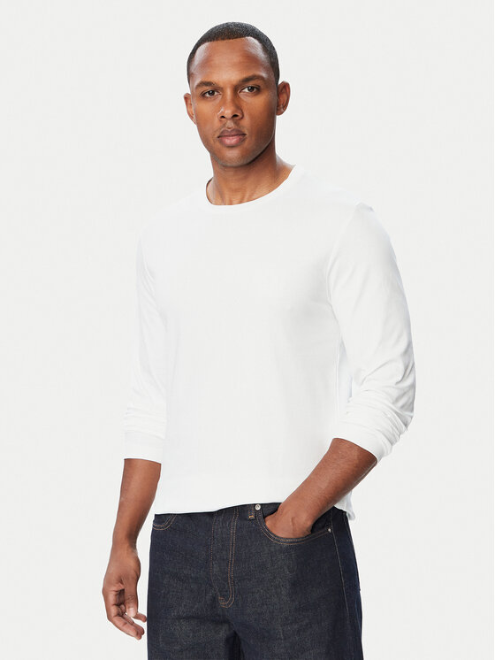 Calvin Klein Calvin Klein Pikkade varrukatega T-särk LV04LH808G Valge Slim Fit