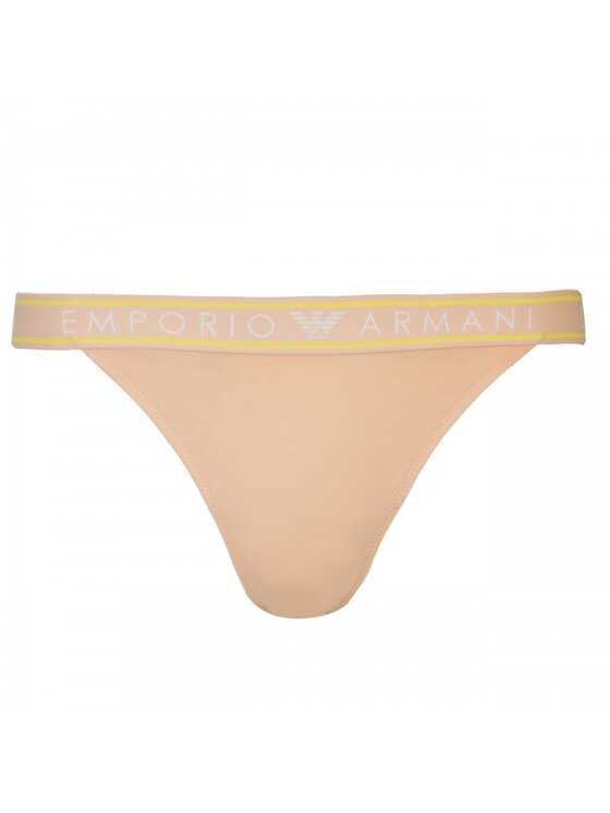 Emporio Armani Emporio Armani Sada 2 kusů string kalhotek 164522 3R227 Béžová