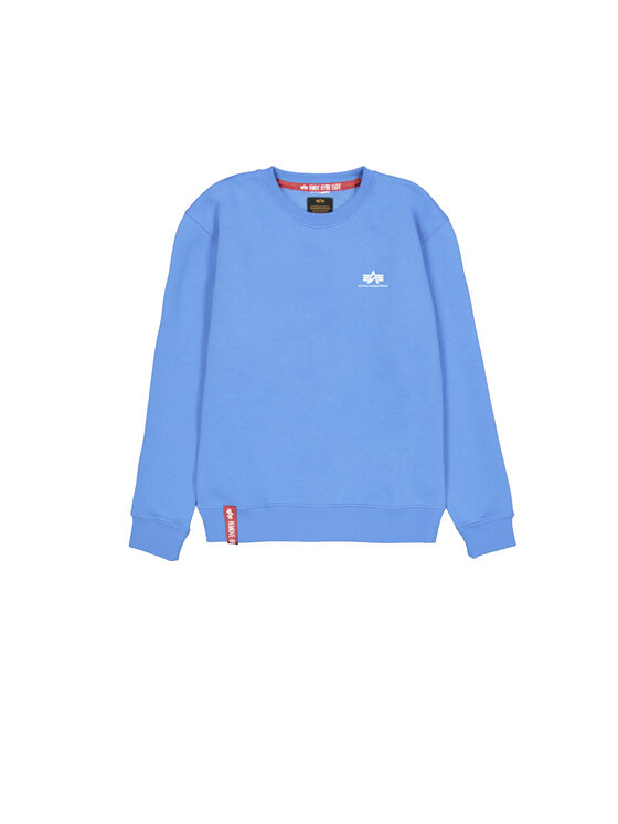 Alpha Industries Alpha Industries Bluza Basic Small Logo Sweatshirt Niebieski Regular Fit