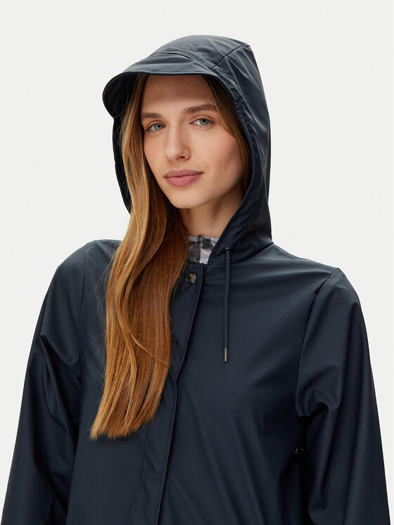 Rains Rains Regenjacke Unisex 18370 Dunkelblau Regular Fit