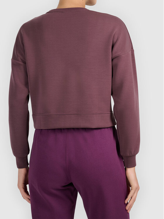 4F 4F Bluza 4FWAW26TSWSF2658-80S Brązowy ciemny Active Fit