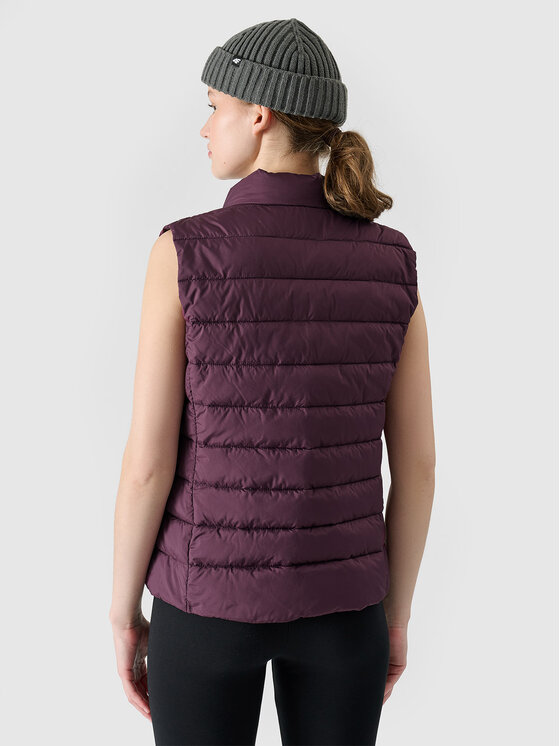 4F 4F Kamizelka BASIC+ Fioletowy Slim Fit