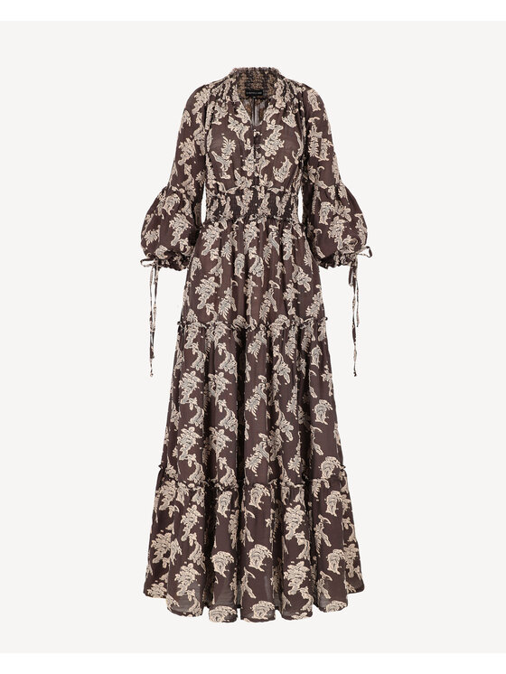 Castellani Castellani Sukienka codzienna Firenze Brązowy Regular Fit