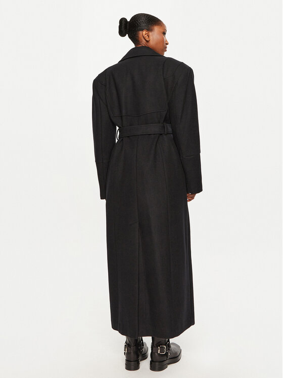 Gestuz Gestuz Cappotto di lana Monali 10909182 Nero Regular Fit