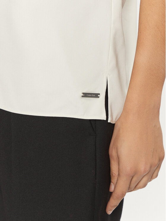 Calvin Klein Calvin Klein Bluse K20K207839 Écru Regular Fit