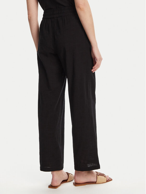 Vero Moda Vero Moda Medžiaginės kelnės Caia 10333796 Juoda Wide Leg