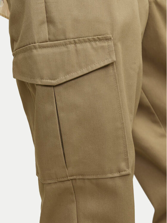 Jack & Jones Jack & Jones Spodnie materiałowe Bill 12247358 Brązowy Tapered Fit