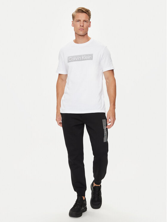 Calvin Klein Calvin Klein T-Shirt Striped Logo K10K113590 Weiß Regular Fit