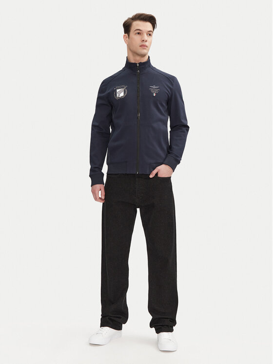 Aeronautica Militare Aeronautica Militare Pulóver 251FE1984F559 Sötétkék Regular Fit