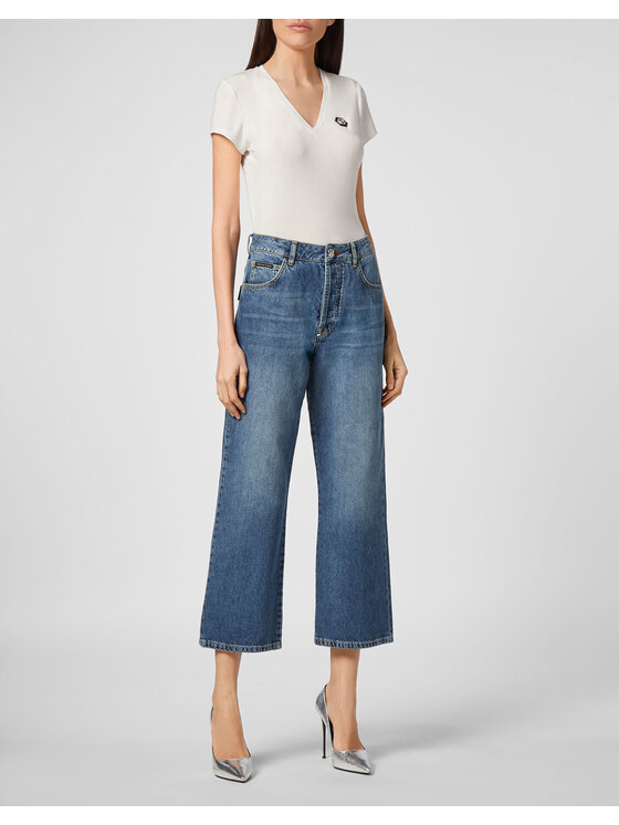 PHILIPP PLEIN PHILIPP PLEIN Džínsy 1373 Modrá Loose Fit