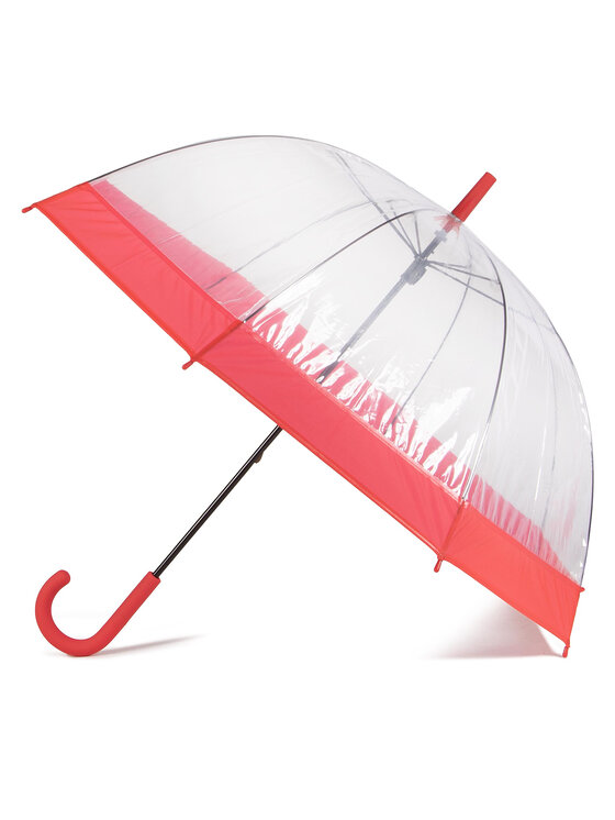 happy rain parapluie long domeshape 40982 rouge