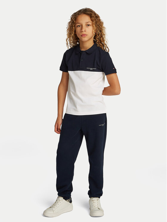 Tommy Hilfiger Tommy Hilfiger Polo KB0KB09527 Granatowy Regular Fit