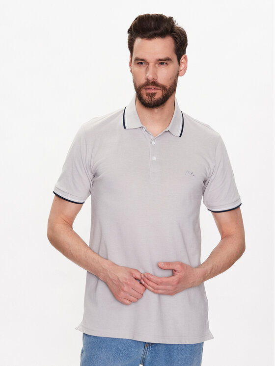 Lindbergh Polo 30-404000 Pelēks Regular Fit