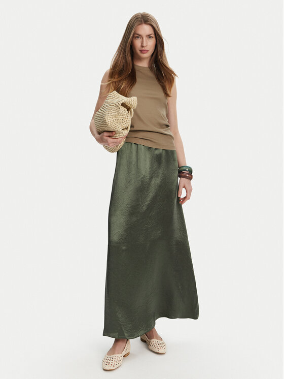 Max Mara Leisure Max Mara Leisure Trapéz szoknya Nuevo 2516101028 Zöld Regular Fit