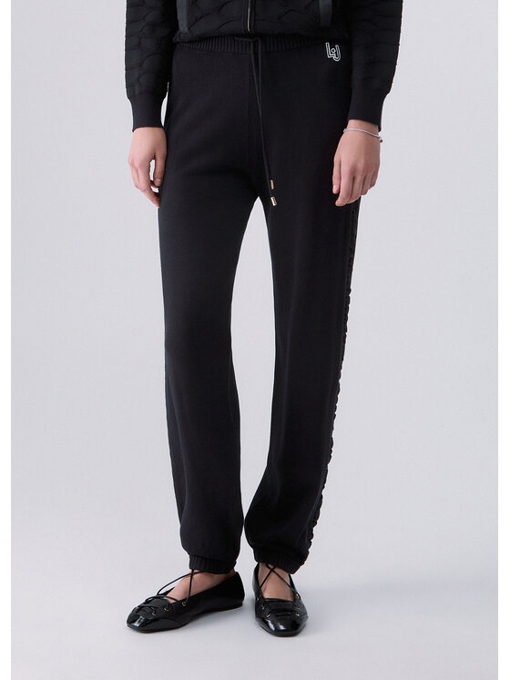 Liu Jo Liu Jo Spodnie materiałowe TF6259MS49I22222 Czarny Regular Fit