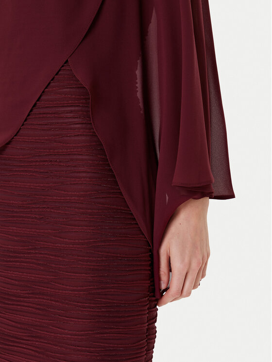 Joseph Ribkoff Joseph Ribkoff Sukienka koktajlowa 251720F25 Bordowy Regular Fit