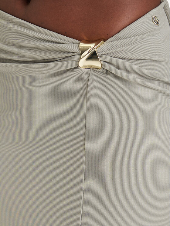 Guess Guess Maksi svārki W6GD15 K2936 Haki Slim Fit