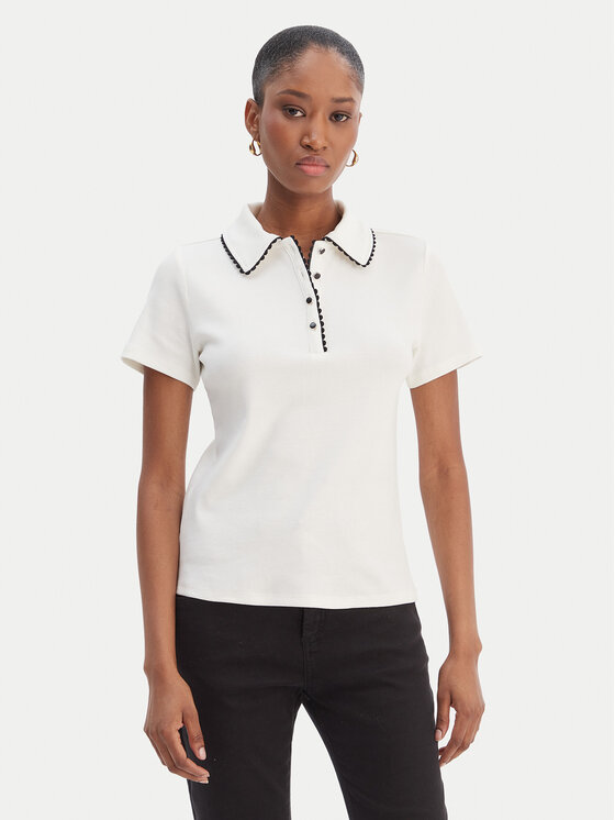 Morgan Morgan Polokošeľa 261-DLOLI Biela Slim Fit