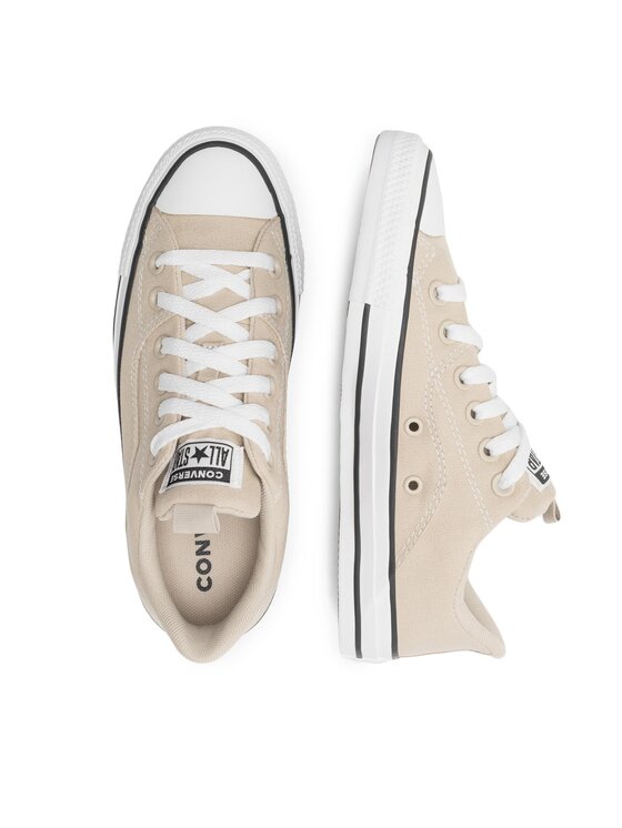 Converse basse beige femme best sale