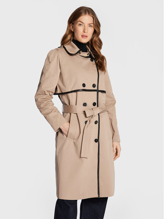 Bruuns Bazaar Trenčkot Portland Mina BBW2996 Béžová Regular Fit