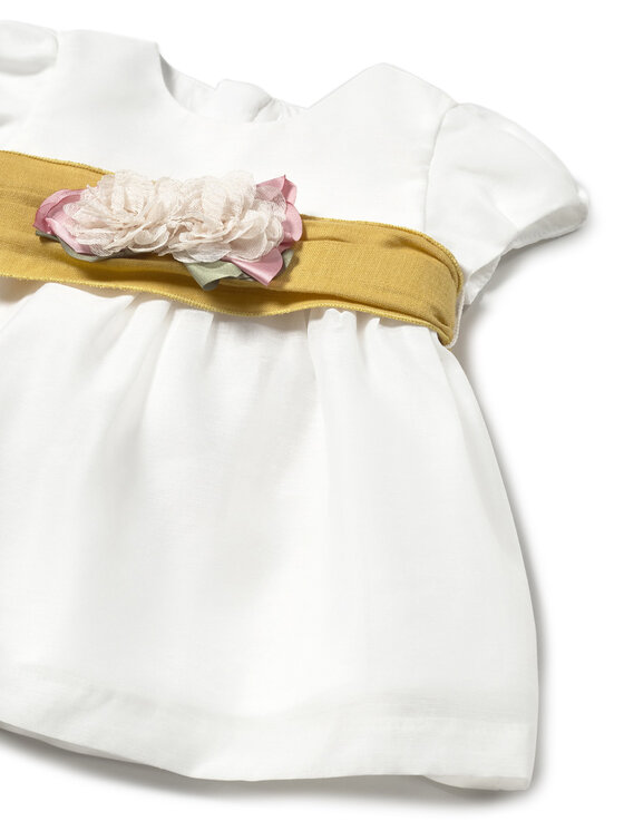 Mayoral Mayoral Elegantes Kleid 1860 Weiß Regular Fit