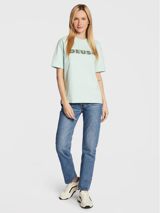 Deus Ex Machina Deus Ex Machina T-Shirt Power DLF221542B Zielony Oversize