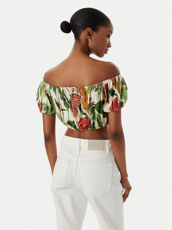 Guess Guess Bluza W6GHA1 W2447 Zelena Regular Fit