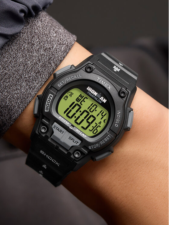 Timex Timex Годинник Ironman Shock TW5M64800 Чорний