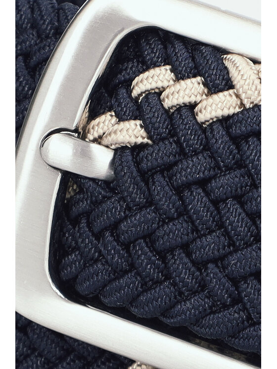 Lancerto Lancerto Pasek Męski Pleat PS090124000018 Granatowy