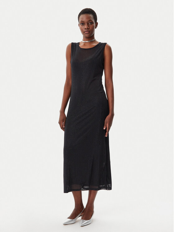 LOLA CASADEMUNT LOLA CASADEMUNT Sukienka koktajlowa LS2516066 Czarny Regular Fit